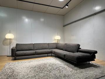 NEW Canapé d'angle Leolux Bellice + 4 ans Garantie NP 14.000, 150 cm ou plus, Quatre personnes ou plus, Tissus, Neuf