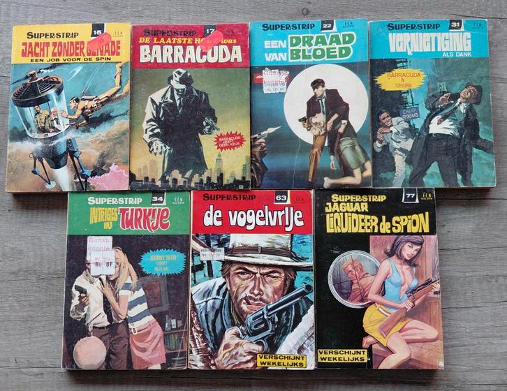 Superstrip x7, Boeken, Stripverhalen, Gelezen, Meerdere stripboeken, Verzenden