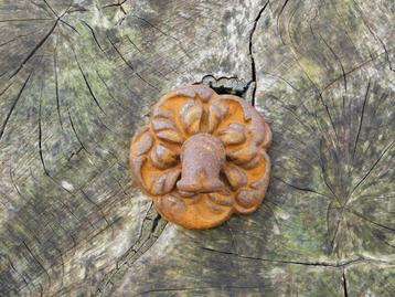 Gargouille pour fontaines de jardin, feuille de rose, fonte., Enlèvement ou Envoi, Fonte, Ornement d'eau