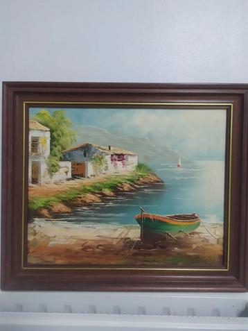 Schilderij Zee/ boot beschikbaar voor biedingen