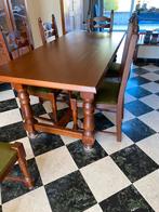 Tafel met 6 stoelen, Huis en Inrichting, Tafels | Eettafels, Ophalen of Verzenden, Zo goed als nieuw