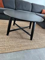 Table de salon ronde ikea Kragsta noire, Huis en Inrichting, Ophalen, Zo goed als nieuw