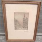 eau forte epreuve d artiste signe fernand verhaegen, Ophalen of Verzenden