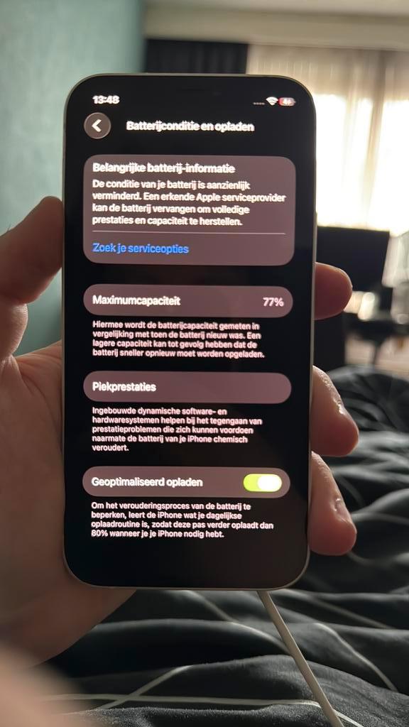 Iphone 12, Telecommunicatie, Mobiele telefoons | Apple iPhone, Gebruikt, 128 GB, Zonder abonnement, Met simlock, iPhone 12, Wit