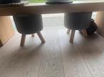 2 houten krukjes, Huis en Inrichting, Krukjes, Ophalen, Hout