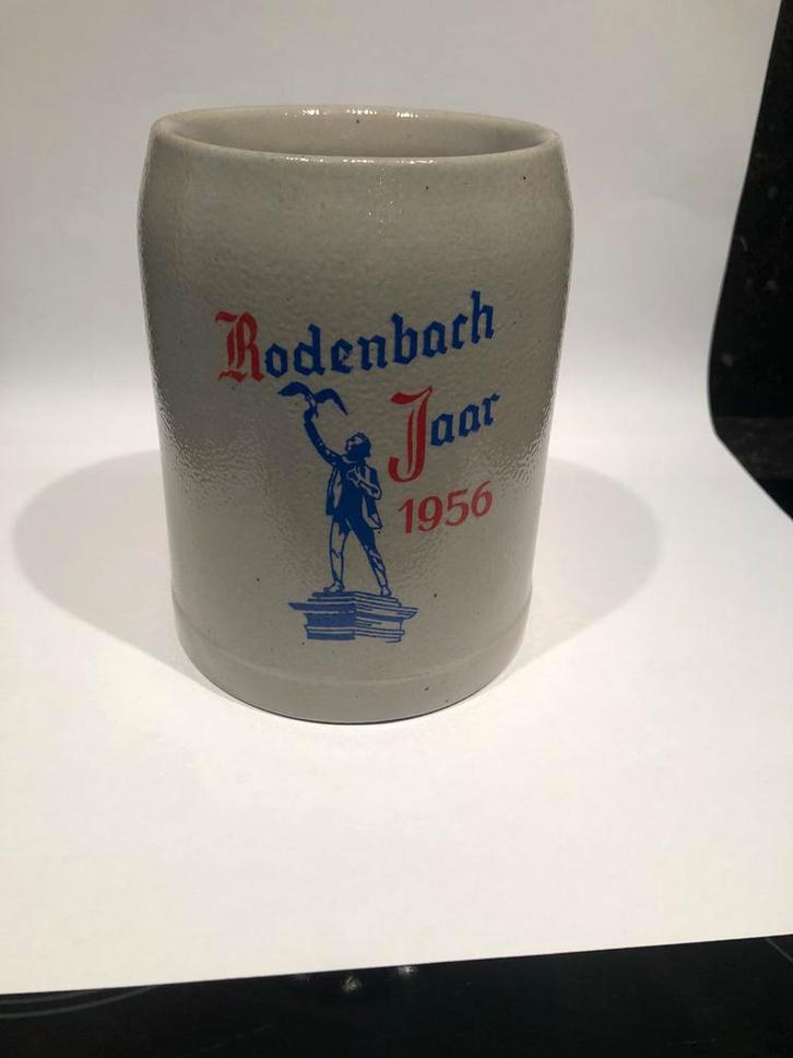 RODENBACH 1956 bierpot bierpul bierkroes pul kroes, Verzamelen, Biermerken, Gebruikt, Pul(len), Overige merken, Ophalen of Verzenden