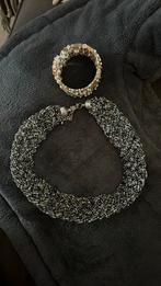 Halsketting, Ophalen of Verzenden, Zo goed als nieuw, Zilver, Overige materialen