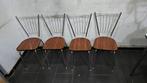 ancienne quatre chaises en formica vintage couleur marron an, Antiquités & Art, Enlèvement ou Envoi