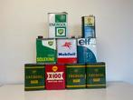 Diverse oude olie blikken bp Esso Shell, Ophalen of Verzenden, Gebruikt, Verpakking