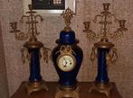 Franse empirische stijl klok en kandelaars, Ophalen of Verzenden