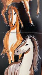 Pausita vintage retro beschilderde tegels met paarden, Ophalen of Verzenden
