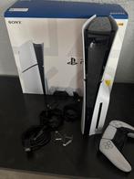 Ps5 slim disk edition 1TB met doos en alle kabels, Games en Spelcomputers, Ophalen, Zo goed als nieuw, Playstation 5