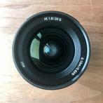 Sony FE 20mm F1.8 lens, Comme neuf, Objectif grand angle, Enlèvement