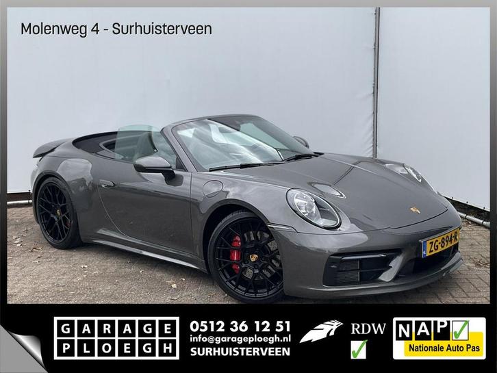Porsche 992 Cabrio 3.0 Carrera 4 S Sportchrono+ 14-weg orig., Auto's, Porsche, Bedrijf, 4x4, ABS, Adaptieve lichten, Adaptive Cruise Control