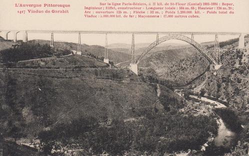 1920 - FRANKRIJK - Ruynes-en-Margeride: Viaduc de Garabit, Verzamelen, Postkaarten | Buitenland, Ongelopen, Frankrijk, 1920 tot 1940