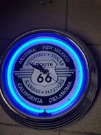 Route 66 klok met Neon verlichting, Ophalen, Zo goed als nieuw