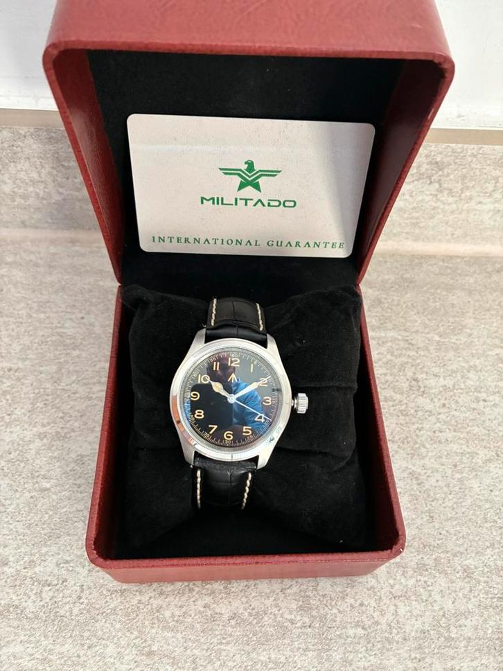 Militado “Murph” 39mm , Hamilton kopie, Handtassen en Accessoires, Horloges | Heren, Zo goed als nieuw, Ophalen of Verzenden