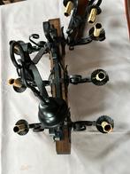 Lustre ancien style poutre + applique, Maison & Meubles, Enlèvement, Comme neuf