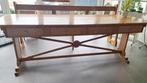 Unieke kloostertafel met bijpassende bank, Gebruikt, 200 cm of meer, Rechthoekig, 50 tot 100 cm