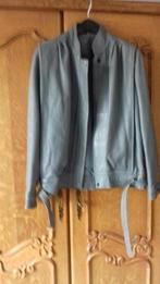 blouson doublé en cuir véritable gris perle, taille 2,, Vêtements | Femmes, Vestes | Été, Boutique, Enlèvement ou Envoi, Gris