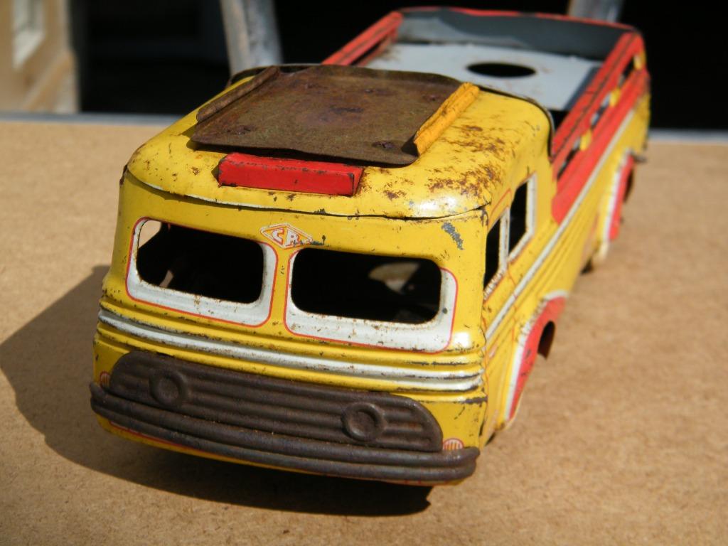 Camion Ancien En Tôle – Jouet Mécanique Type CR Charles Rossignol / CIJ / JEP