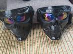 Motorfiets/Cosplay Maskers met Goggle - Zwart - Nieuw, Motoren, Tuning en Styling, Ophalen of Verzenden