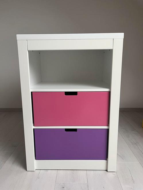 Bopita Mix & Match wandkast met 2 gekleurde bakken, Huis en Inrichting, Kasten | Ladekasten, Zo goed als nieuw, Ophalen