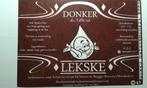 Bieretiket "Lekske Donker", Ophalen of Verzenden, Nieuw