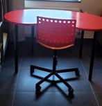 Bureau design + chaise de bureau ikea 50€ l'ensemble, In hoogte verstelbaar, Gebruikt, Ophalen, Bureau