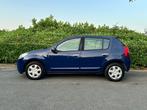 Dacia Sandero 1.2 Benzine €4 2009 Carnet airco nieuwe riem, Auto's, Dacia, Testrit aan huis, Stof, Zwart, Blauw
