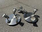 Lampes plafond (2x3 + 1) avec ampoules LED, Ophalen, Gebruikt, Metaal of Aluminium, Led