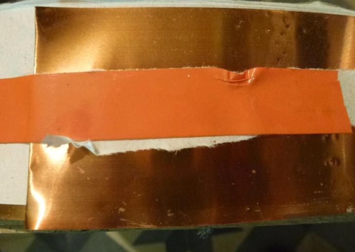 Koperfolie op rol - 4,9 cm breed rood koper - ongeveer 14 kg, Doe-het-zelf en Bouw, Overige Doe-Het-Zelf en Bouw, Zo goed als nieuw