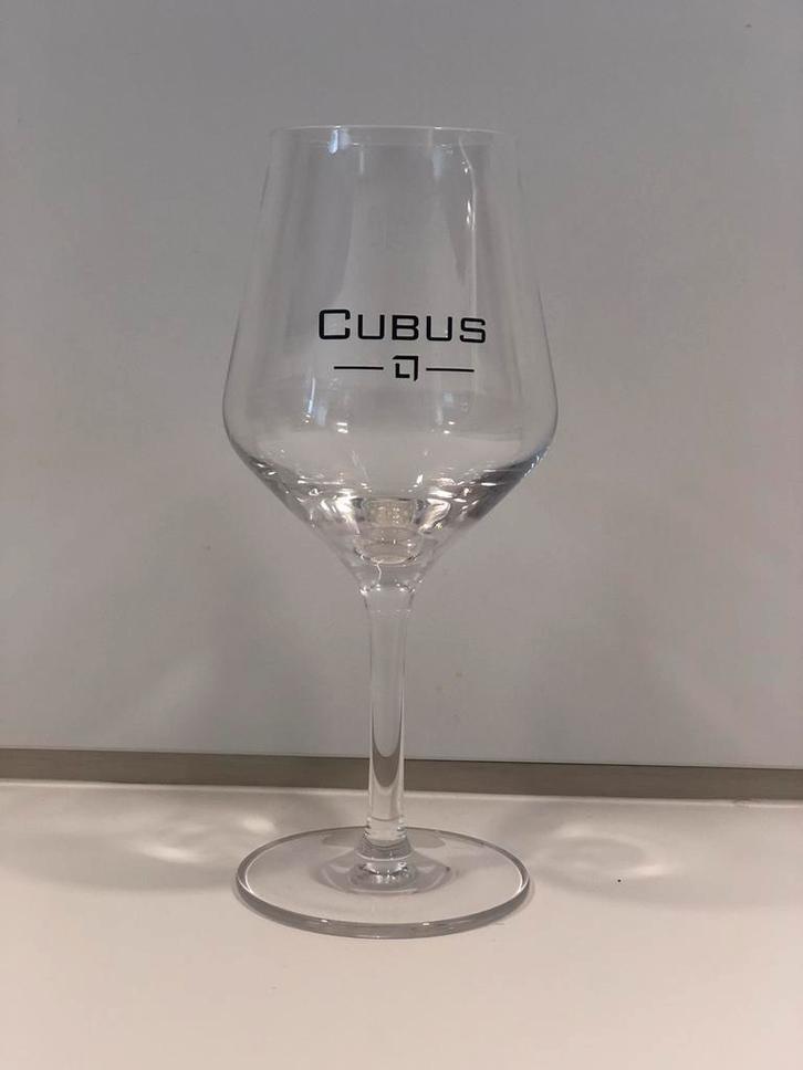 Cubus bierglas, Verzamelen, Biermerken, Ophalen of Verzenden