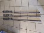 3 gordijnrails donker bruin hout, Huis en Inrichting, Stoffering | Gordijnen en Lamellen, Ophalen, Bruin, 150 tot 200 cm, Hout