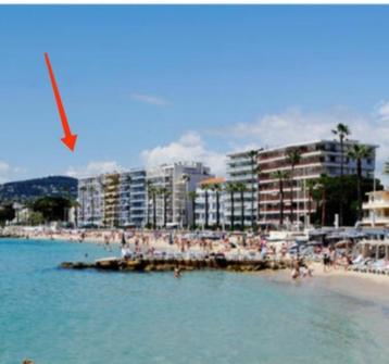 Juan les pins appartement  face à la plage avec vue mer pan, Propriétaire, Ville, 1 chambre, Provence et Côte d'Azur