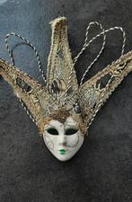 Petit masque venise authentique peint à la main, Collections, Comme neuf, Enlèvement ou Envoi