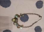 Collier nacre création usée sur chaine, Handtassen en Accessoires, Enkelbandjes en Enkelkettinkjes, Ophalen of Verzenden, Zo goed als nieuw