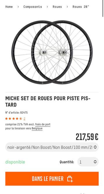 Set roues Miche Pistard 2021 beschikbaar voor biedingen