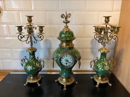 JUGENDSTIL KLOKKENSTEL, Antiek en Kunst, Antiek | Klokken, Ophalen