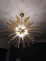 Plafondlamp met delen in glas, Ophalen, Zo goed als nieuw, Glas