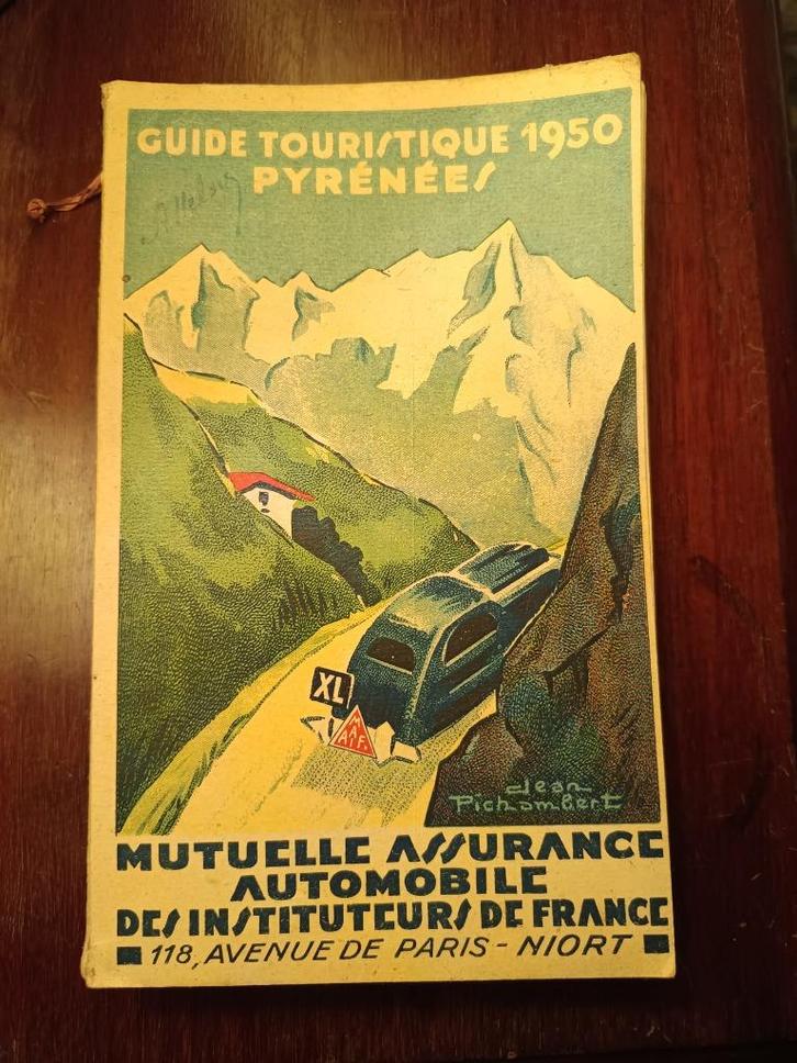 Vintage Toeristische gids 1950 pyrénées - Pyreneeën, Boeken, Reisgidsen, Gelezen, Reisgids of -boek, Europa, Overige merken, Verzenden