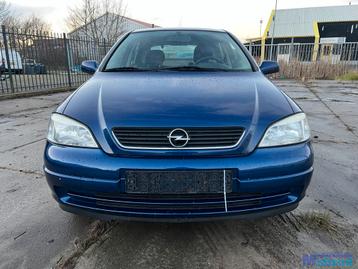 2003 OPEL ASTRA G 1.6 8V Z21B Blauw onderdelen demontage beschikbaar voor biedingen