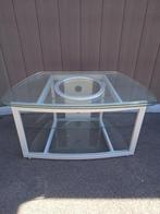 Meuble TV métal et verre, Ophalen, Zo goed als nieuw, Glas