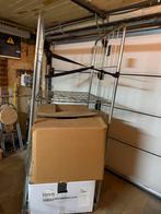 Twee heks rolcontainer met schap en elatieken, Enlèvement, Comme neuf