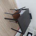 Table IKEA extendable plus 2 chaises, Huis en Inrichting, Tafels | Salontafels, Ophalen, Zo goed als nieuw, Vierkant, Eikenhout