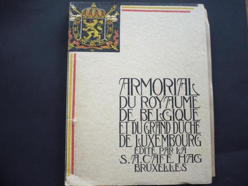 Album-Chromos : Café HAG Armorial Belgique et G.D.Luxembourg, Collections, Collections complètes & Collections, Enlèvement ou Envoi