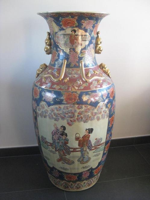 Vase Chinois Rétro Céramique (H= 93 cm), Antiquités & Art, Antiquités | Vases, Enlèvement ou Envoi