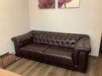Lederen 3-zit zetel NATUZZI bijna nieuw., Driepersoons, Ophalen of Verzenden, Zo goed als nieuw, Rechte bank