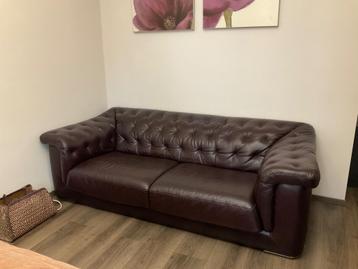 Lederen 3-zit zetel NATUZZI bijna nieuw. beschikbaar voor biedingen