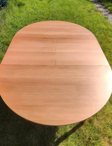 Table évolutive bois à rallonge intégrée 166 cm